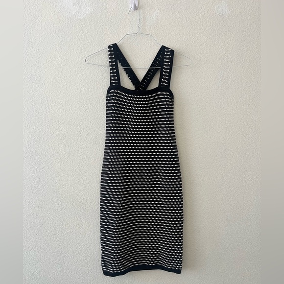 Ann Taylor Dresses & Skirts - Ann Taylor Criss‎ Cross Knit Dress Stripe Petite XS